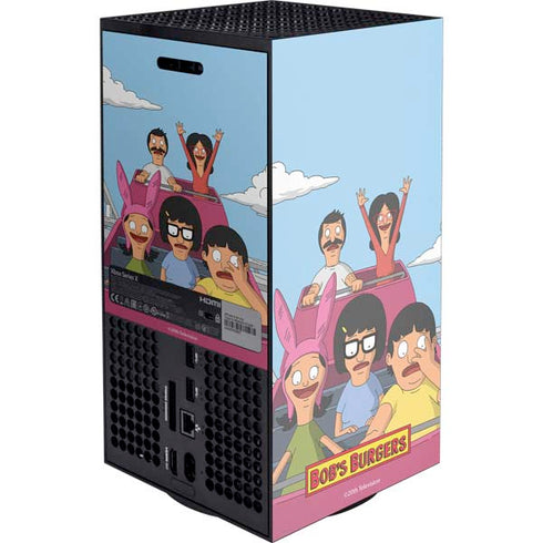 Bobs Burgers Roller Coaster XBox Series X Digital Edition Console Skin